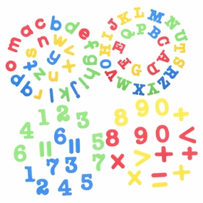 Alphanumeric Fridge Magnets 26 Letters 32 Numbers Symbols Classroom Educational Sticker