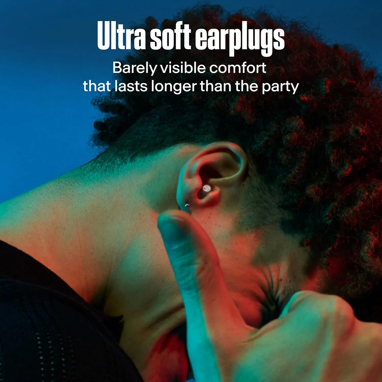 Alpine PartyPlug Pro Concert Ear Plugs, High Fidelity Professional Earplugs, 21dB Noise Reduction, Premium Hearing Protection for Music Festivals, Raves & Live Events, Incl. 3 Tip Sizes, Transparent