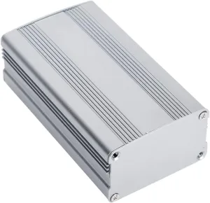Aluminum Project Box Skirts Long Heating for Gray Electronic Products 38x63x110 Mm