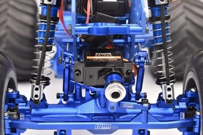 Aluminum Front & Rear Sway Bar for Losi 1/18 4WD Mini-LMT Monster Truck LOS01026 Upgrade Parts - Blue