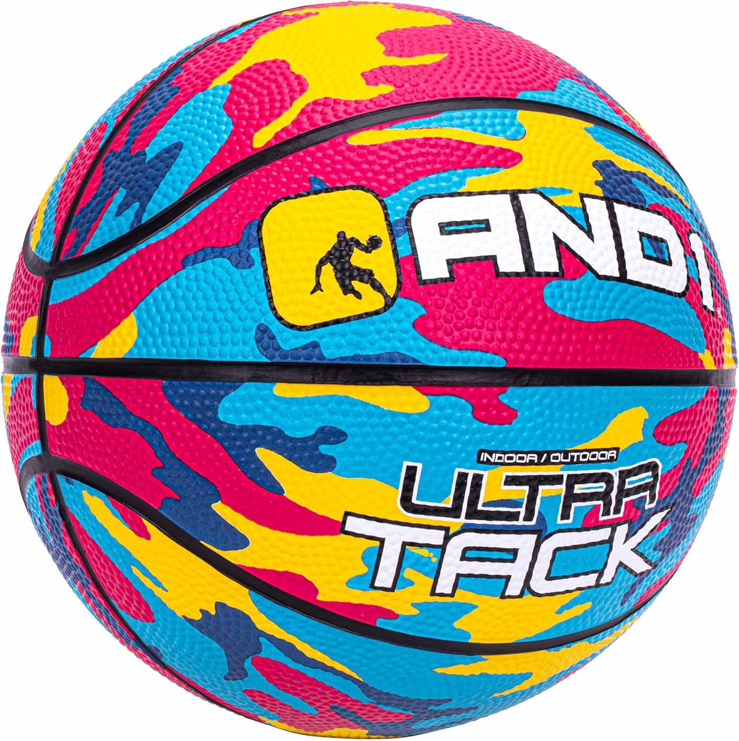 AND1 Mini Basketball 3 Pack Set for Kids (Deflated w/Pump Included): - Size 3 7-Inch Premium Youth Size Basketballs, Easy to Grip