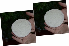 Angoily 2sets Face Sponges for Exfoliating Cleansing 1 Jar of Loofah Pads Makeup Remover Gentle on Skin for Women 10pcs*2