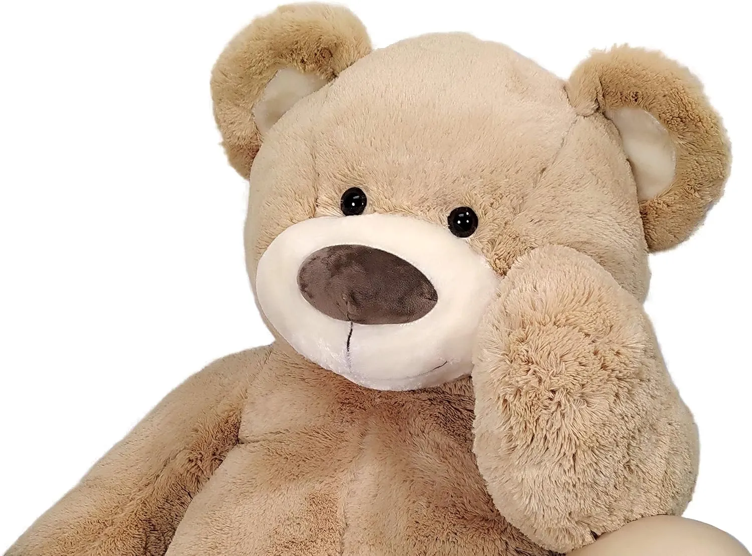 Anico 59" Tall (5 Foot) Giant Plush Bear, Stuffed Animal, Beige Teddy Bear with Smiling Face. Premium Stuffed Toy Teddy Bear, Perfect for Girlfriend, Kids, Valentine's Day, Christmas!