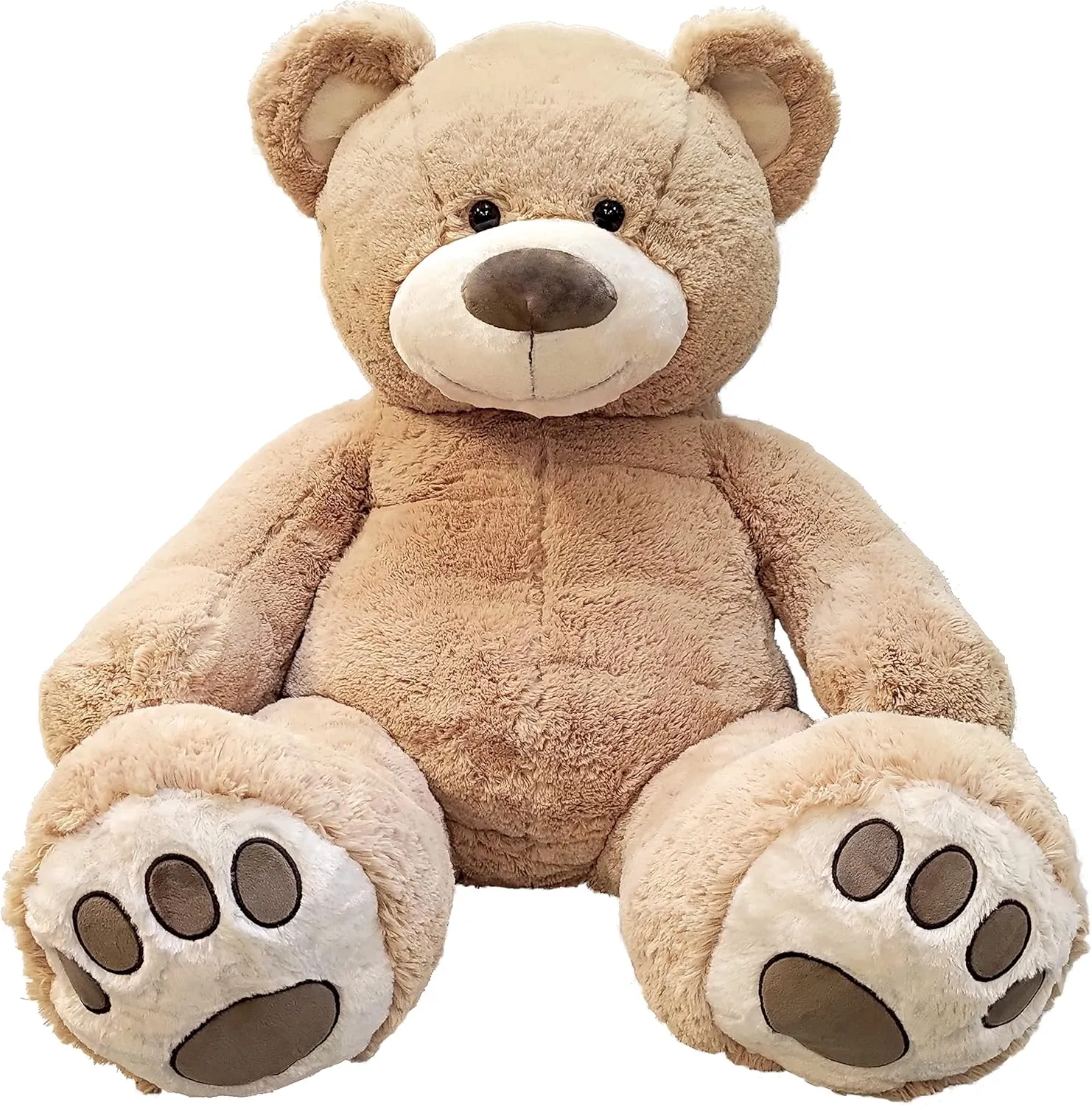 Anico 59" Tall (5 Foot) Giant Plush Bear, Stuffed Animal, Beige Teddy Bear with Smiling Face. Premium Stuffed Toy Teddy Bear, Perfect for Girlfriend, Kids, Valentine's Day, Christmas!