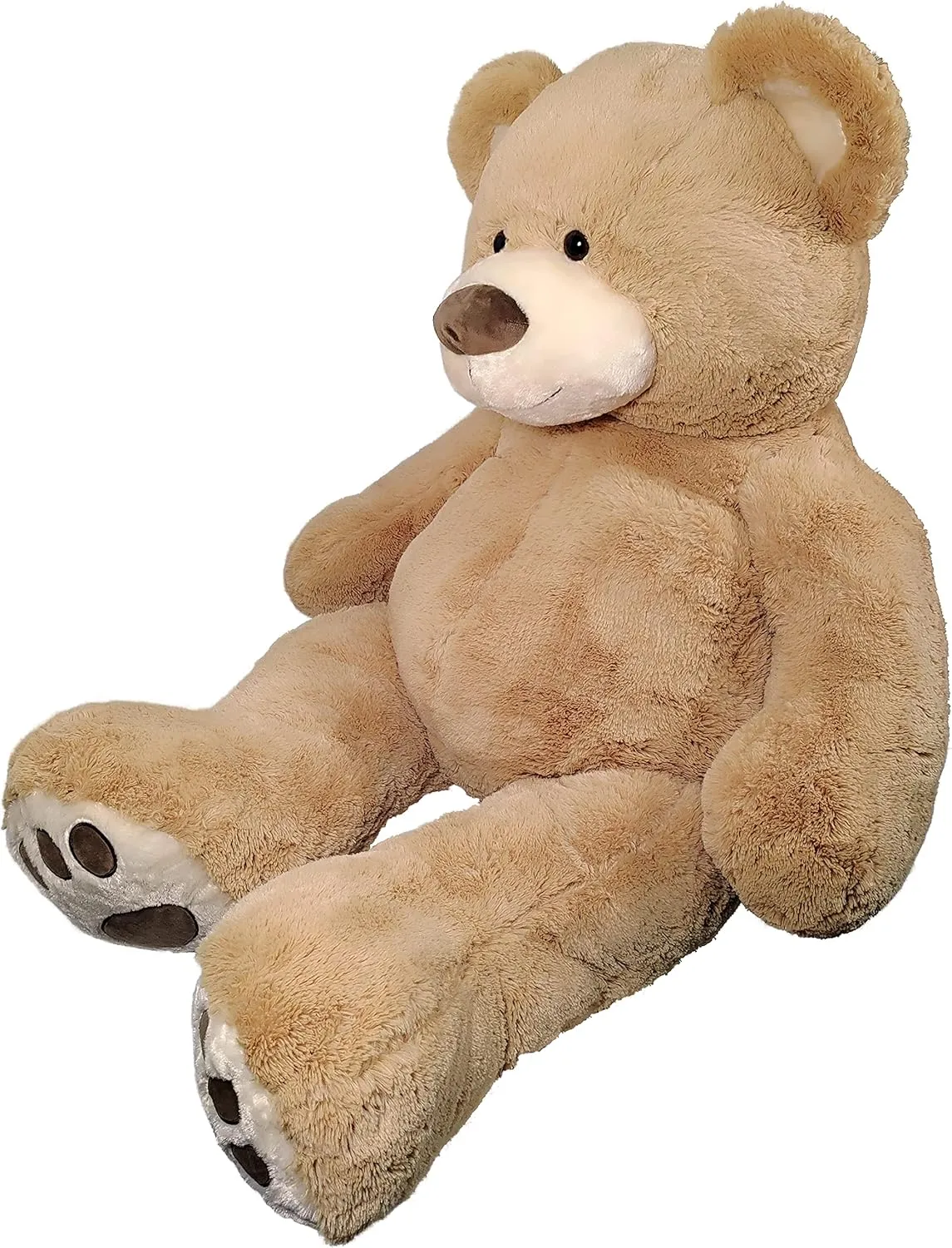 Anico 59" Tall (5 Foot) Giant Plush Bear, Stuffed Animal, Beige Teddy Bear with Smiling Face. Premium Stuffed Toy Teddy Bear, Perfect for Girlfriend, Kids, Valentine's Day, Christmas!