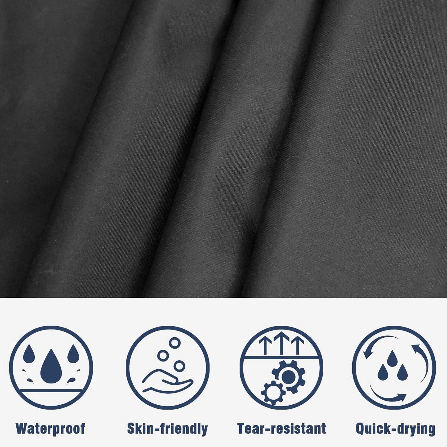 ANYOO Waterproof Rain Poncho Lightweight Reusable Hiking Hooded Coat Jacket for Outdoor Activities