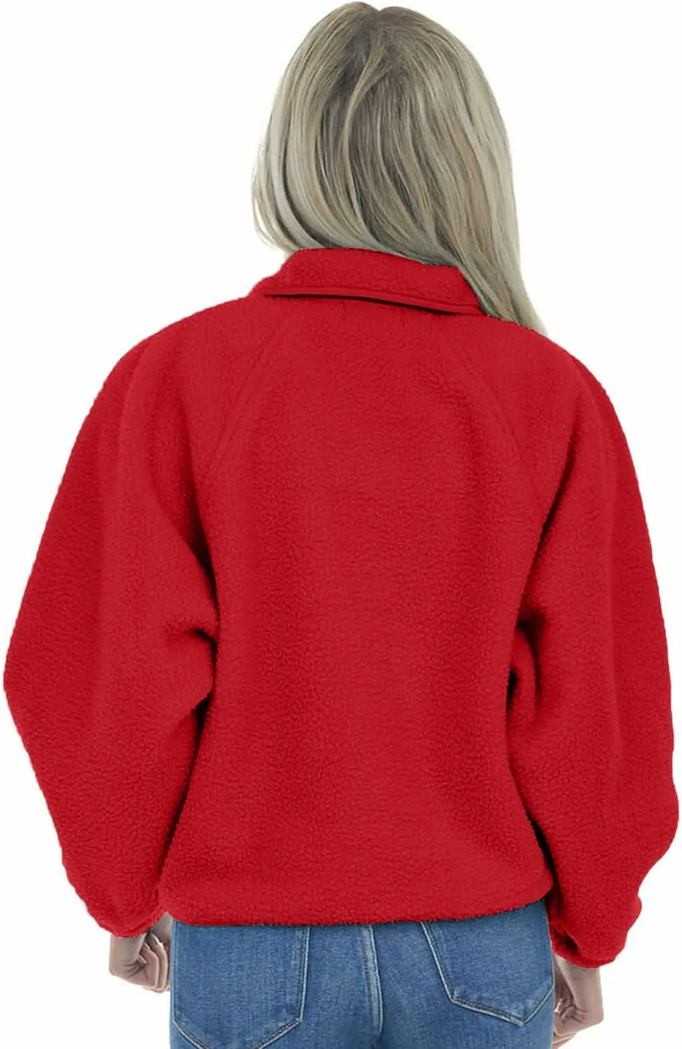 Aoang Womens Winter Coats Casual Lapel Long Sleeve Fleece Faux Fur Jacket