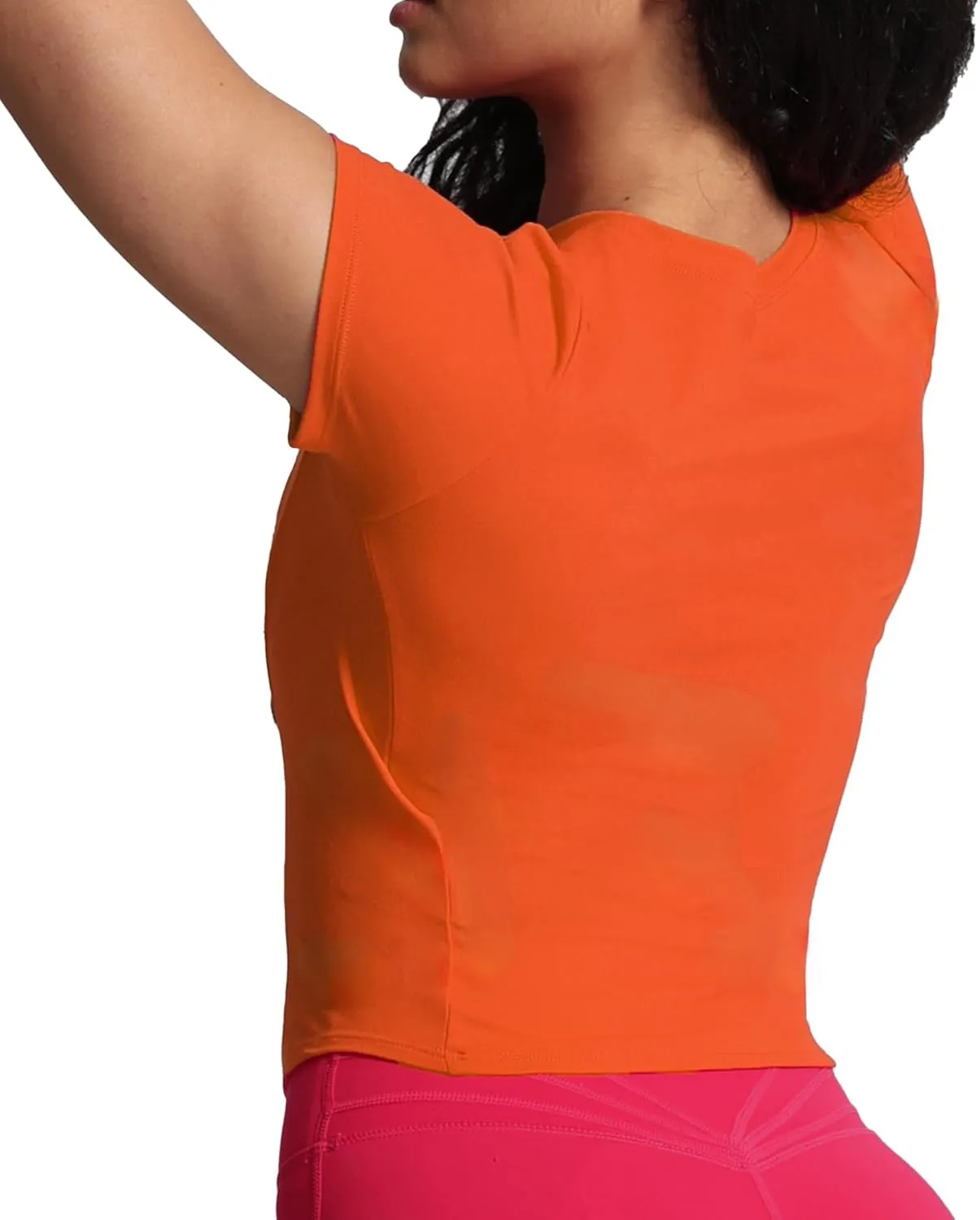 Aoxjox Women's Short Sleeve T-Shirts GEO Baby Tee Workout Gym Yoga Crop Top