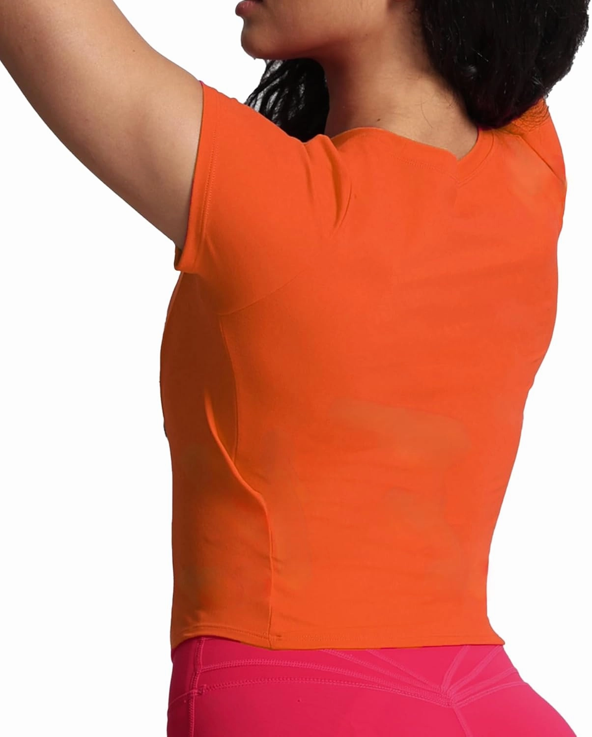 Aoxjox Women's Short Sleeve T-Shirts GEO Baby Tee Workout Gym Yoga Crop Top