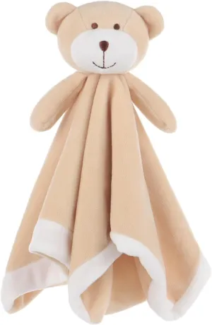 Apricot Lamb Luxury Snuggle Plush Teddy Bear Infant Stuffed Animals Security Blanket Nursery Character Blanket (Yellow Teddy Bear, 14 Inches)