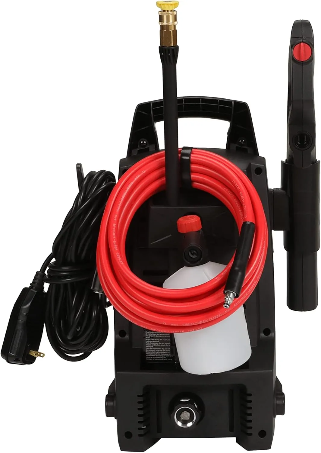 AR Blue Clean BC111HS Electric Pressure Washer-1600 PSI, 1.7 GPM, 12.5 Amps Bayonet Connect Accessories, On Board Storage, Portable Pressure Washer, High Pressure, Car washer, Siding, Driveways, Patio