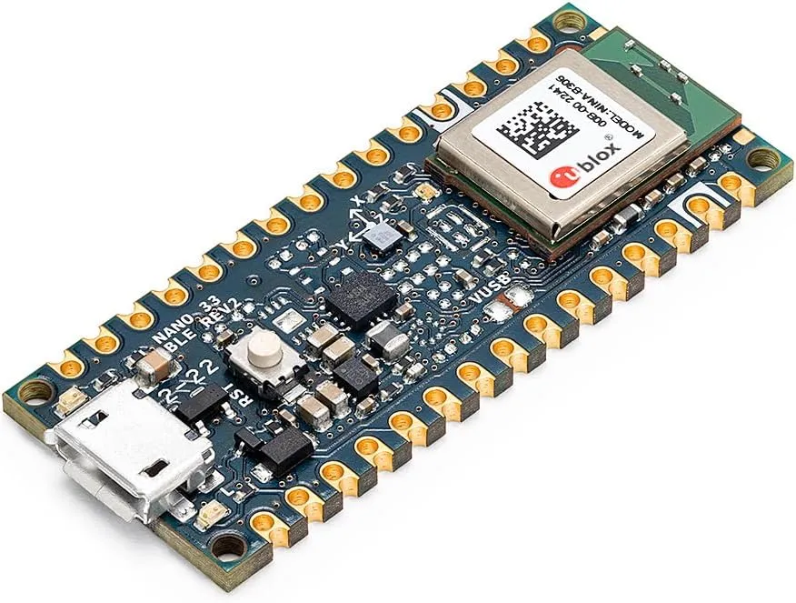 Arduino Nano 33 BLE Rev2 [ABX00071] - nRF52840 - Micropython, Small Form Factor, Bluetooth Low Energy, 3V3