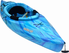 Aruba 10 SS Sit in Kayak, 1 Person Fishing Kayak for Adults, Lightweight Recreational Kayak 1 Paddle, Carries Weight Up to 250 lbs (Ocean Berry-10ft)