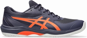 Asics Men's Game FlyteFoam Tennis Shoes, 12, Indigo Fog/NOVA Orange