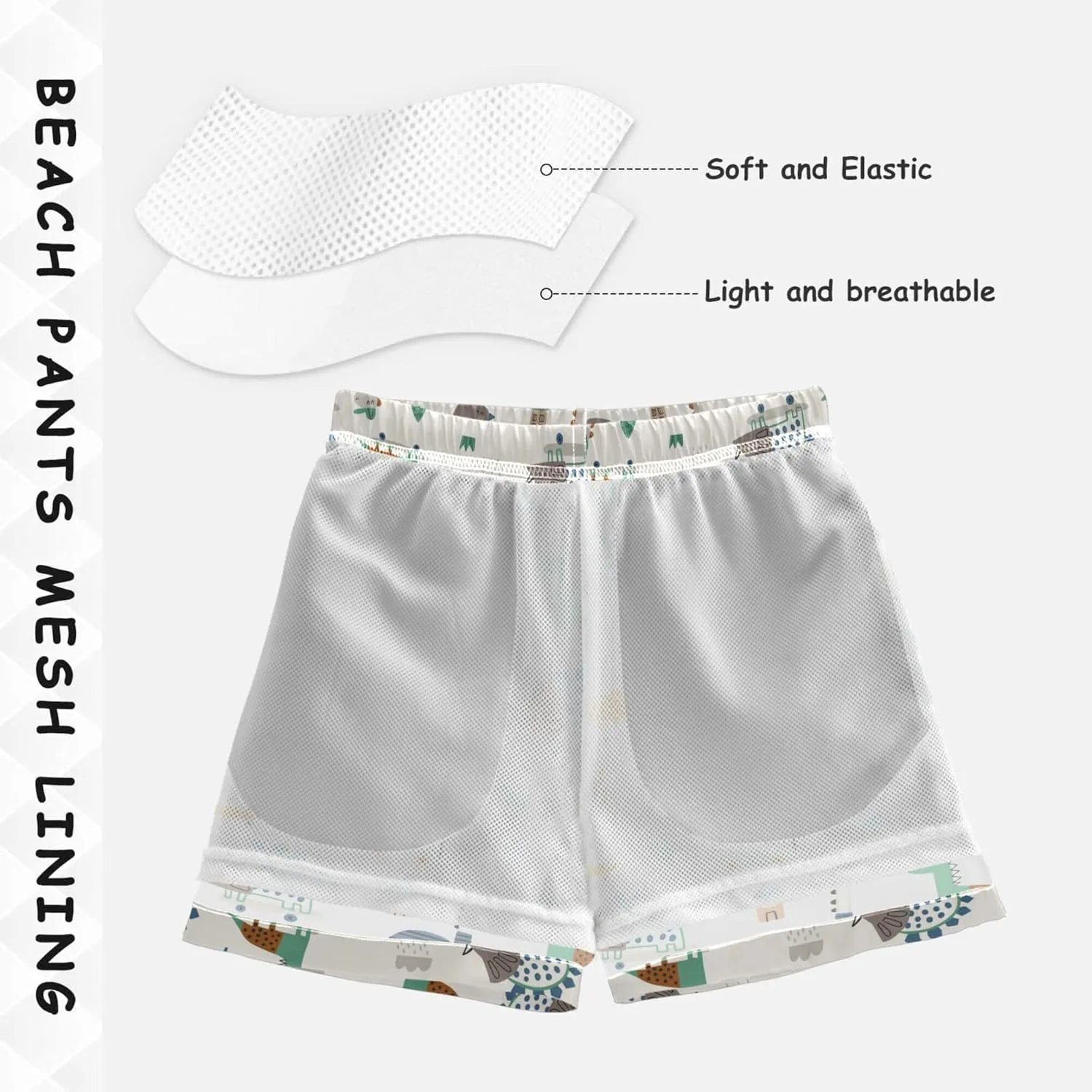 Aslsiy Boys' Swim Trunks Boys Beach Board Shorts Girls Girls Quick Dry Swimwear 2-12T