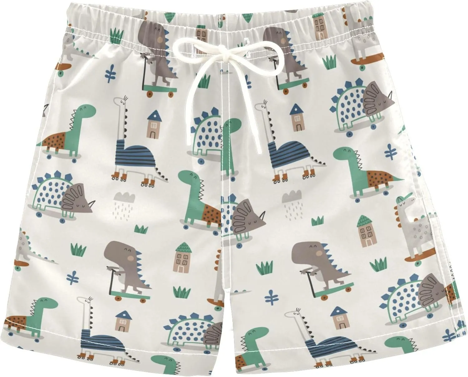 Aslsiy Boys' Swim Trunks Boys Beach Board Shorts Girls Girls Quick Dry Swimwear 2-12T