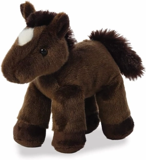 Aurora World 16486 8-Inch Mini Flopsies Chestnut Horse Toy