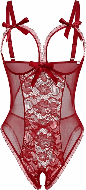Avidlove Sexy Lingerie for Women One Piece Lace Babydoll Sleepwear Bodysuit