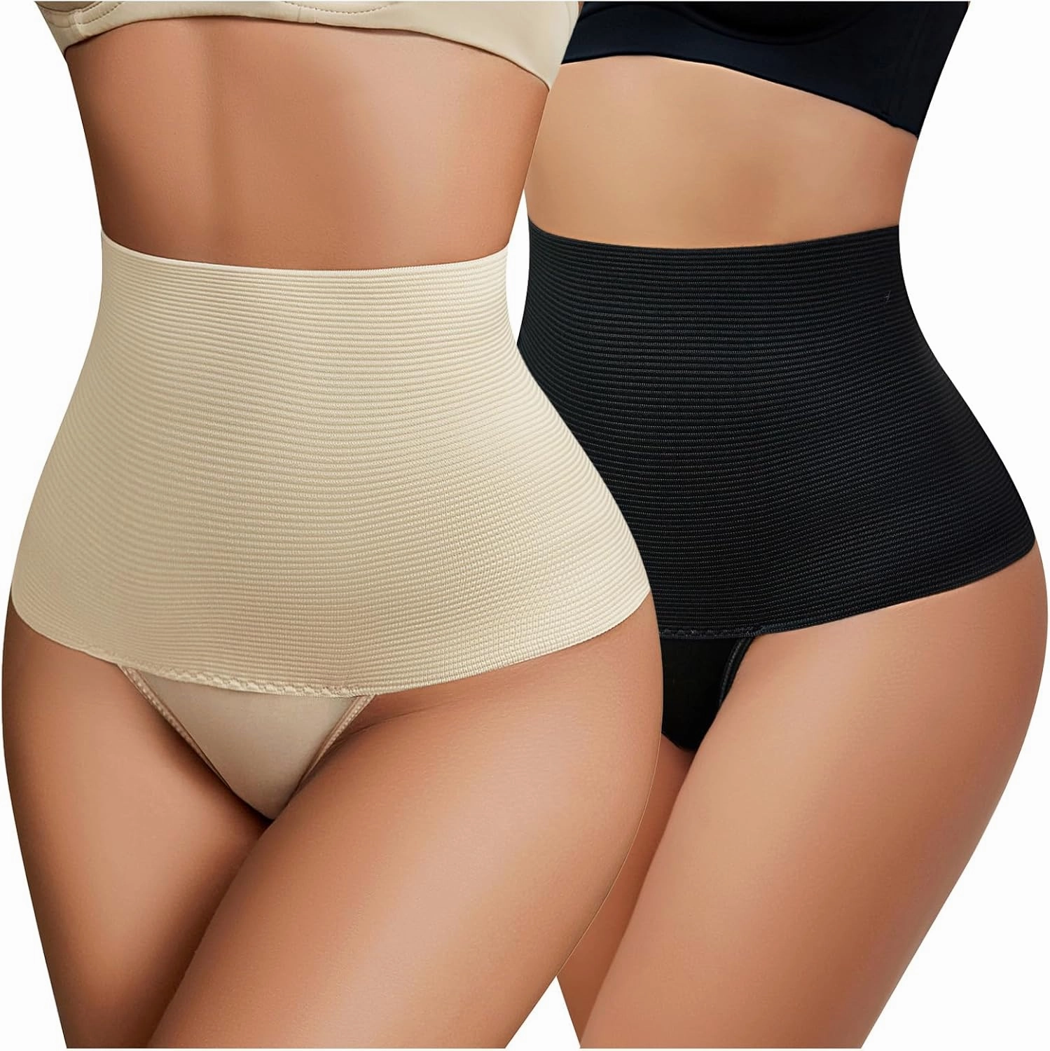 Avidlove Women's Shapewear Tummy Control Thong Mid Waist Shaping Underwear Panty Girdle Bodysuit