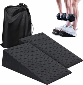 AYMI Squat Wedge Block, Weightlifting Calf Stretcher Slant Board for Heel Elevated Squat, Improve Mobility, Balance and Strength Performance