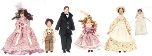 Aztec Imports, Inc. Dollhouse Victorian Family with Maid