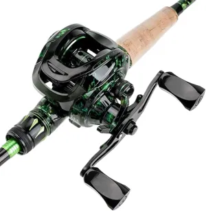 Baitcasting Reel, 7.2: 1 Gear Ratio Fishing Reels with 4 1BB Ball Bearings, Anti-Rust & Lightweight Fishing Reels Baitcasting for Saltwater Freshwater