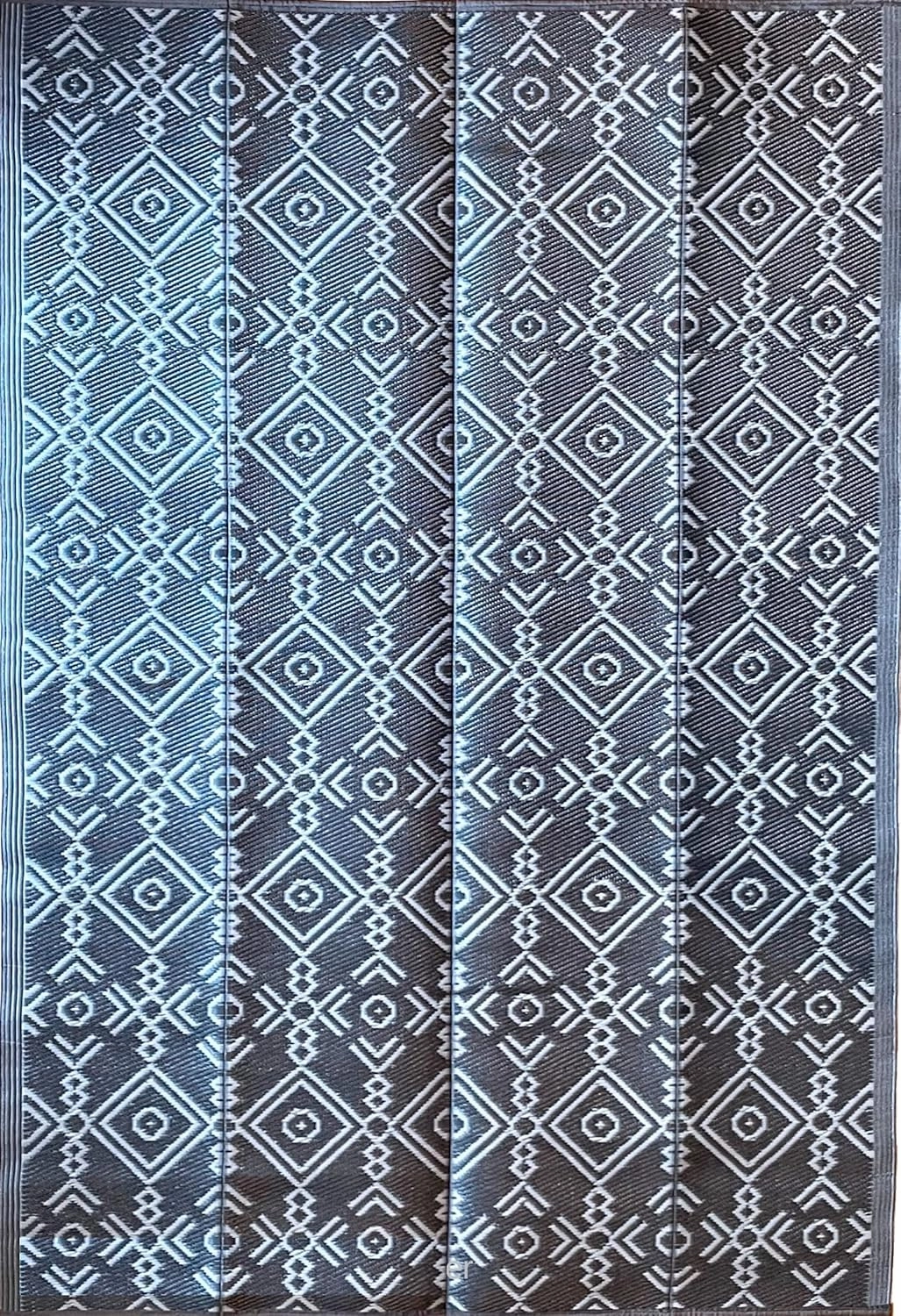 BalajeesUSA Outdoor Rug - 5x7 Grey Reversible Recycled Plastic Straw Patio Decor Waterproof Large RV Camper mat Camping 7032