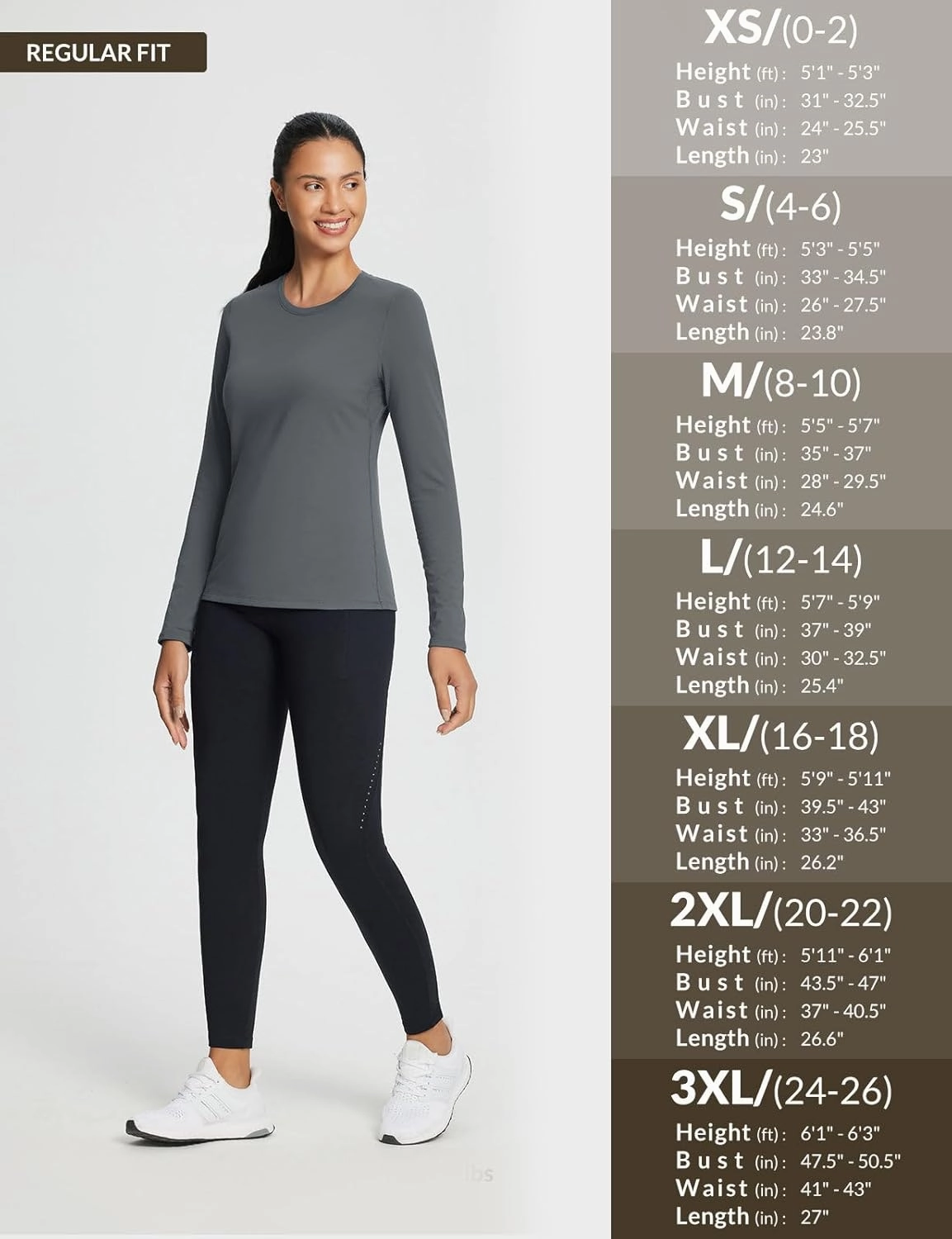 baleaf Women's Thermal Shirts Crewneck Fleece Lined Long Sleeve Tops Running Workout Ski Base Layer Winter Cold Weather