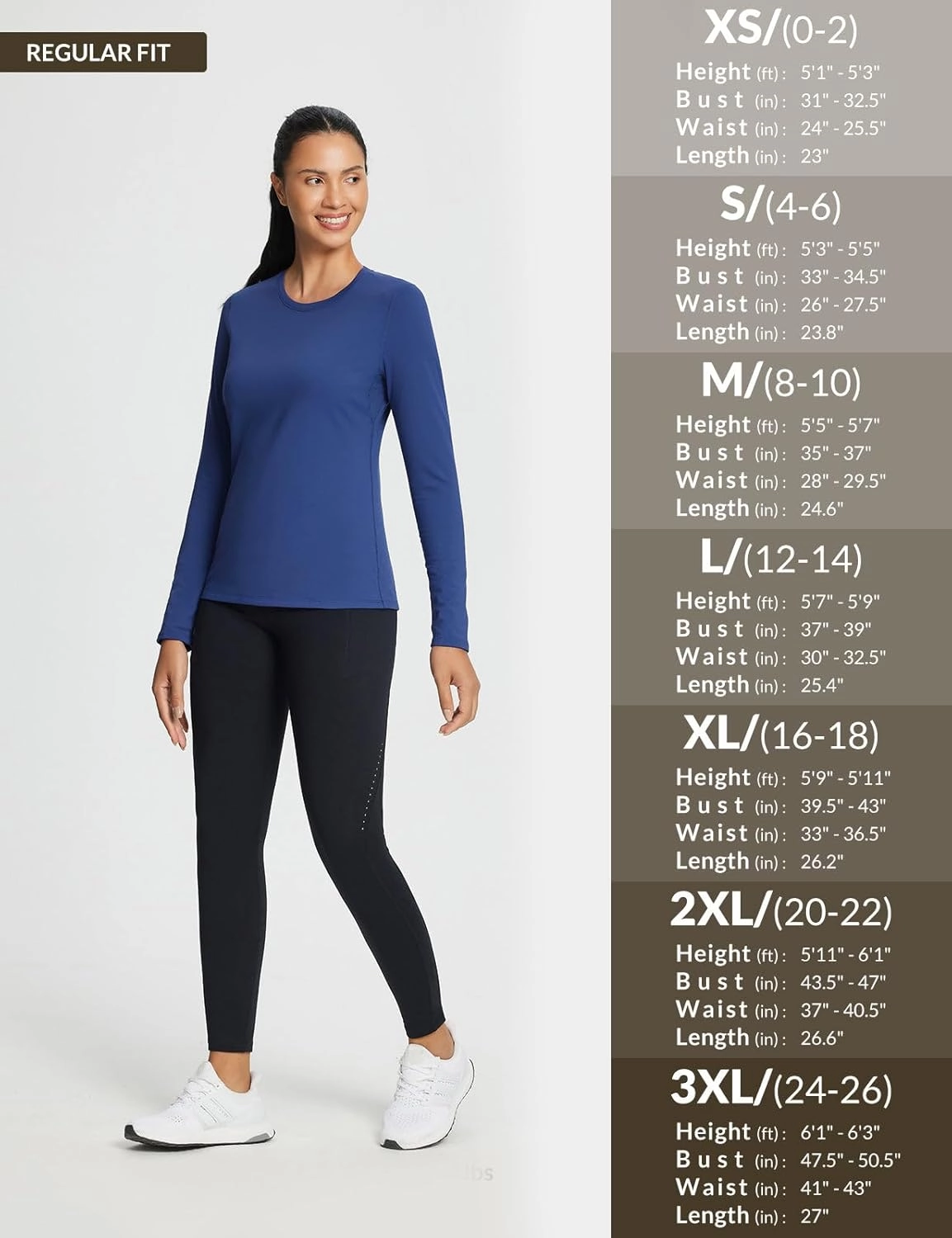 baleaf Women's Thermal Shirts Crewneck Fleece Lined Long Sleeve Tops Running Workout Ski Base Layer Winter Cold Weather