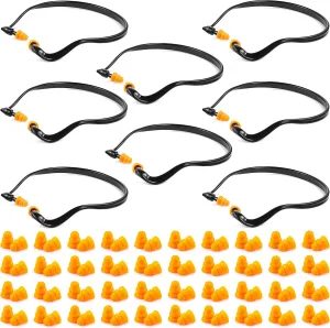 Banded Ear Plugs Silicone Hearing Bands Earplugs and Replacement Ear Buds for Shooting, Noise, Sleeping, Studying and Construction (96)