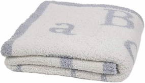 Barefoot Dreams Unisex CozyChic® ABC Blanket Ocean/Cream Baby