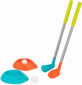 Battat – Kids Golf Set – 2 Golf Clubs, 2 Golf Balls, 2 Putting Cups – 2 Golf Clubs, 2 Golf Balls, 2 Putting – Indoor & Outdoor Games – 3 Years   – Let's Play Golf!