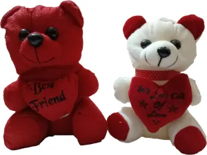 BBQSTYLE Cute Soft Toys Teddy Love Combo