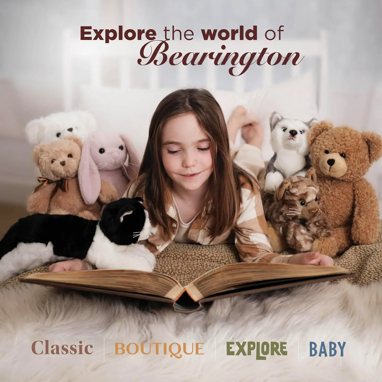 Bearington Lil' Huggles, 10 Inch White Teddy Bear Stuffed Animal, Makes a Great Gift for Birthday, Anniversary, Holiday, or Graduation