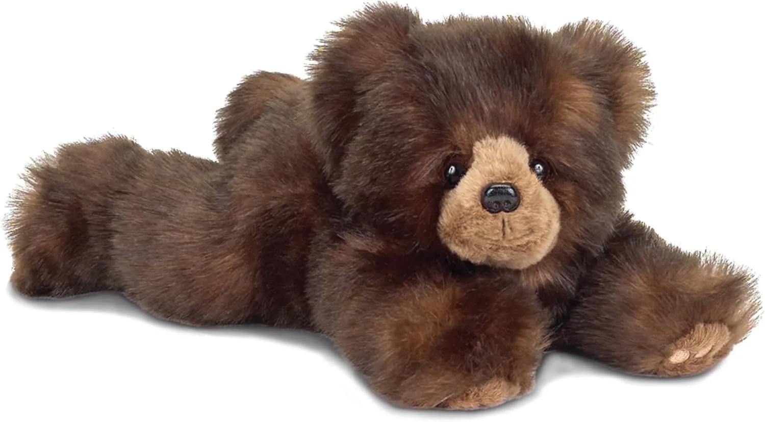 Bearington Snuggly Ben Plush Stuffed Animal Brown Grizzly Bear, 14"