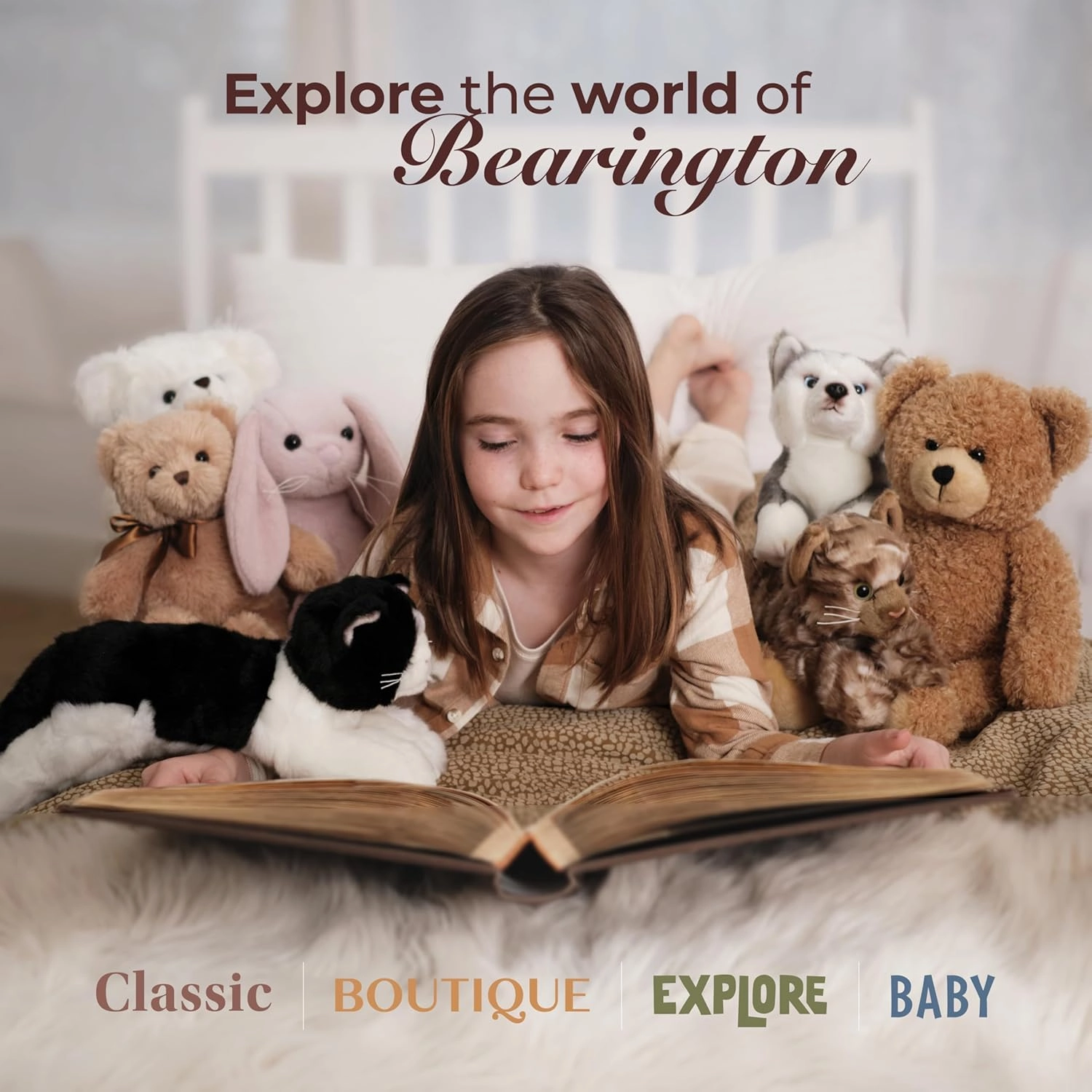 Bearington Collection Clancy Plush Teddy Bear Stuffed Animal
