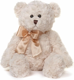 Bearington Huggles, 16 Inch Creamy White Teddy Bear Stuffed Animal, Makes a Great Gift for Birthday, Anniversary, Holiday, or Graduation