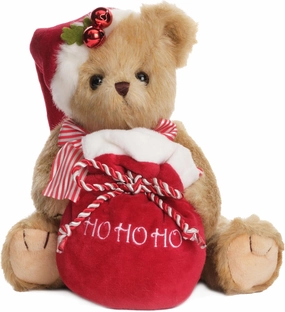 Bearington Jolly Jingles Teddy Bear, 10 Inch Christmas Teddy Bear Gifts for Kids