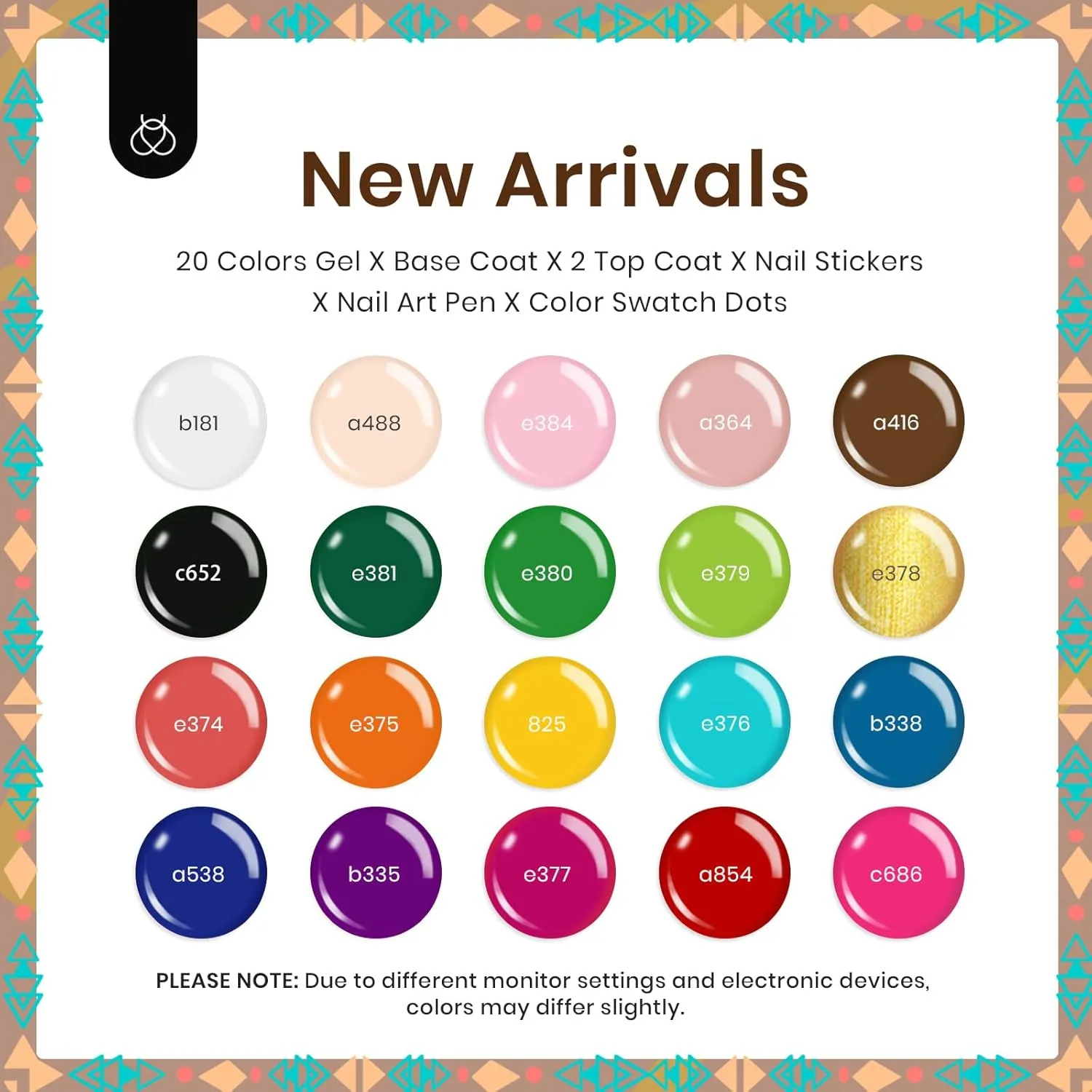Beetles Gel Nail Polish Set, 20 Colors Gel Polish Kit Nude Pink White Red Green Neutral Color with Base Coat Matte Glossy Top Coat Soak Off UV Pen Stickers Tools Gifts for Women Boho Chic