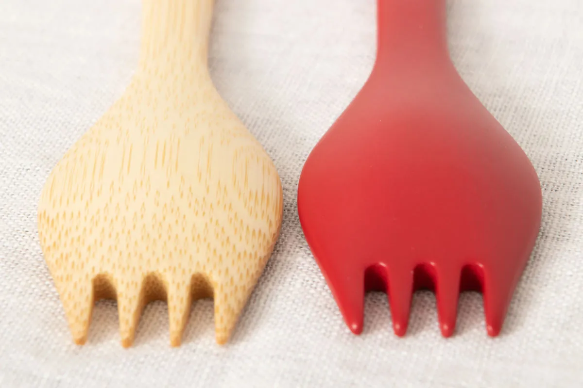 Bento(Lunch) spoon [ Natural, Red ] / Mōsō bamboo / Ōita-JPN 211120