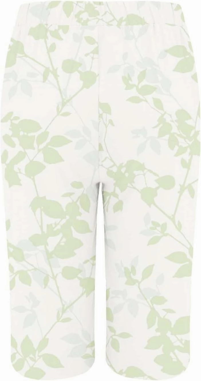 Bermuda Shorts for Women Knee Length Cotton Linen Capris Elastic Waisted Pants Summer Beach Long Shorts with Pockets