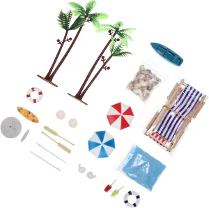 BESPORTBLE 18pcs Beach Mini Ornaments Set Colorful Artificial Decorations for Dollhouses Gardening and Home Decor for Miniature and Creative Displays