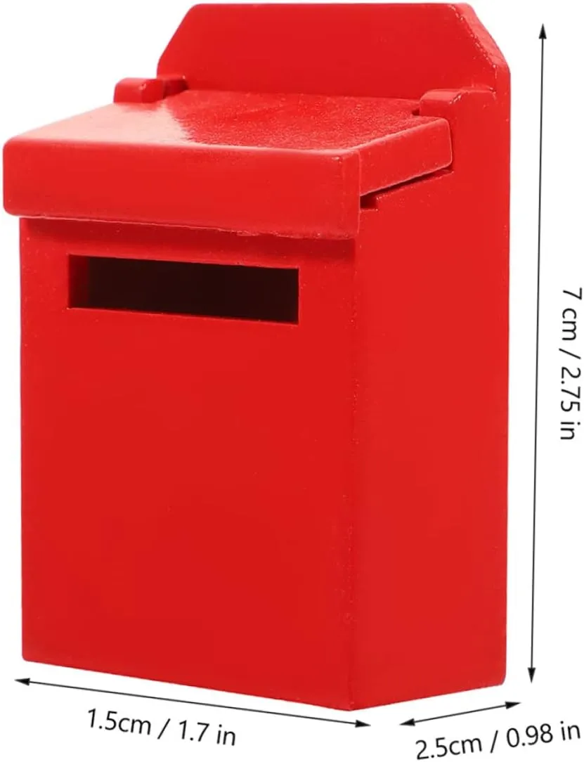 BESPORTBLE 4sets Realistic Mini Mailbox Model Mini House Mailbox Decor Toy for Boys and Girls Boys and Girls DIY Dollhouse Set 2pcs*4