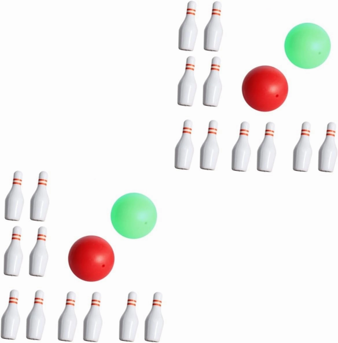 BESPORTBLE 3 Sets Realistic Mini Bowling Set Boys and Girls Bowling Balls Pins for Dollhouse Decor