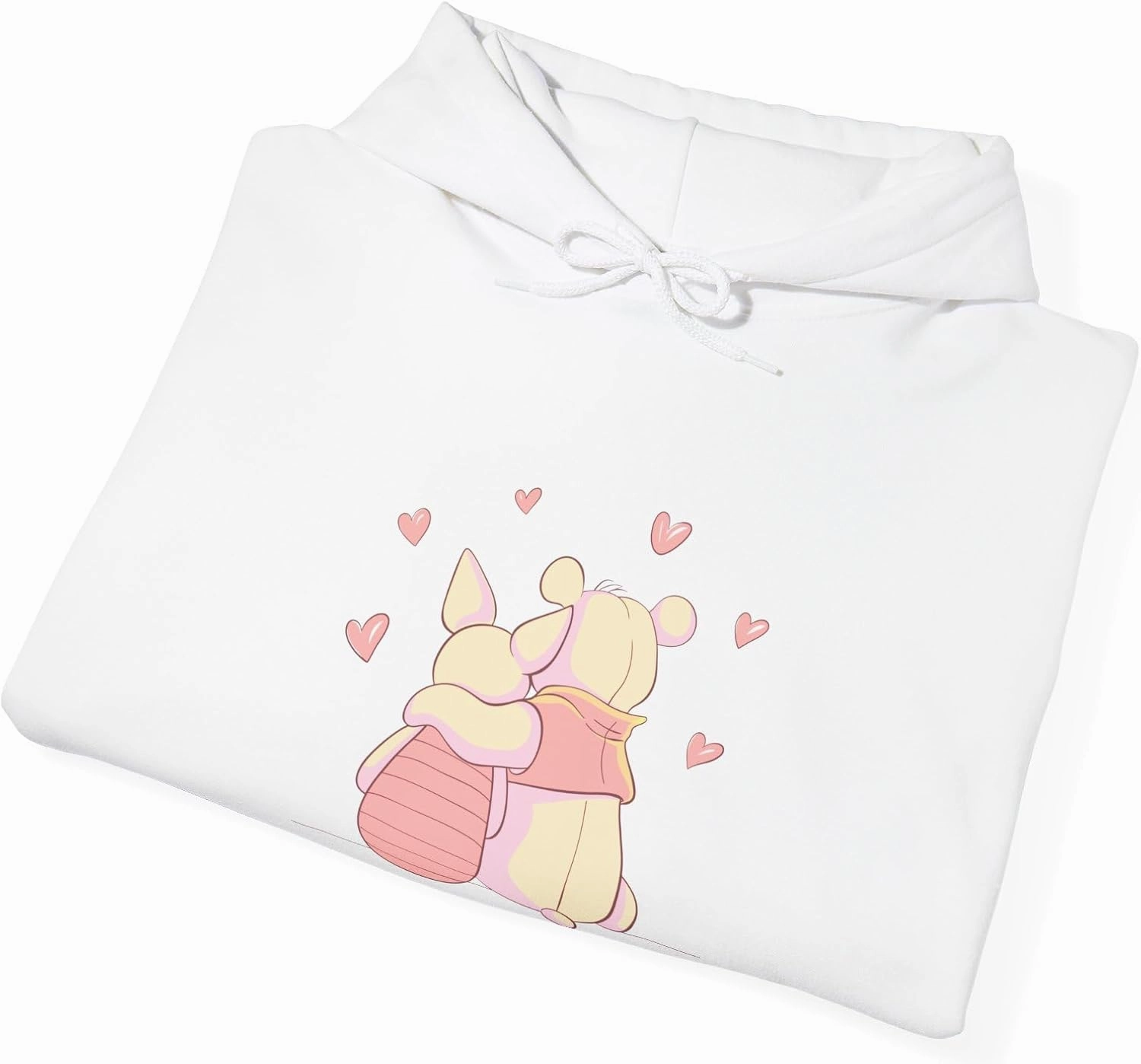Best Buddies, Teddy Bear Valentine's Dropped Shoulder Hoodie Sweatshirt