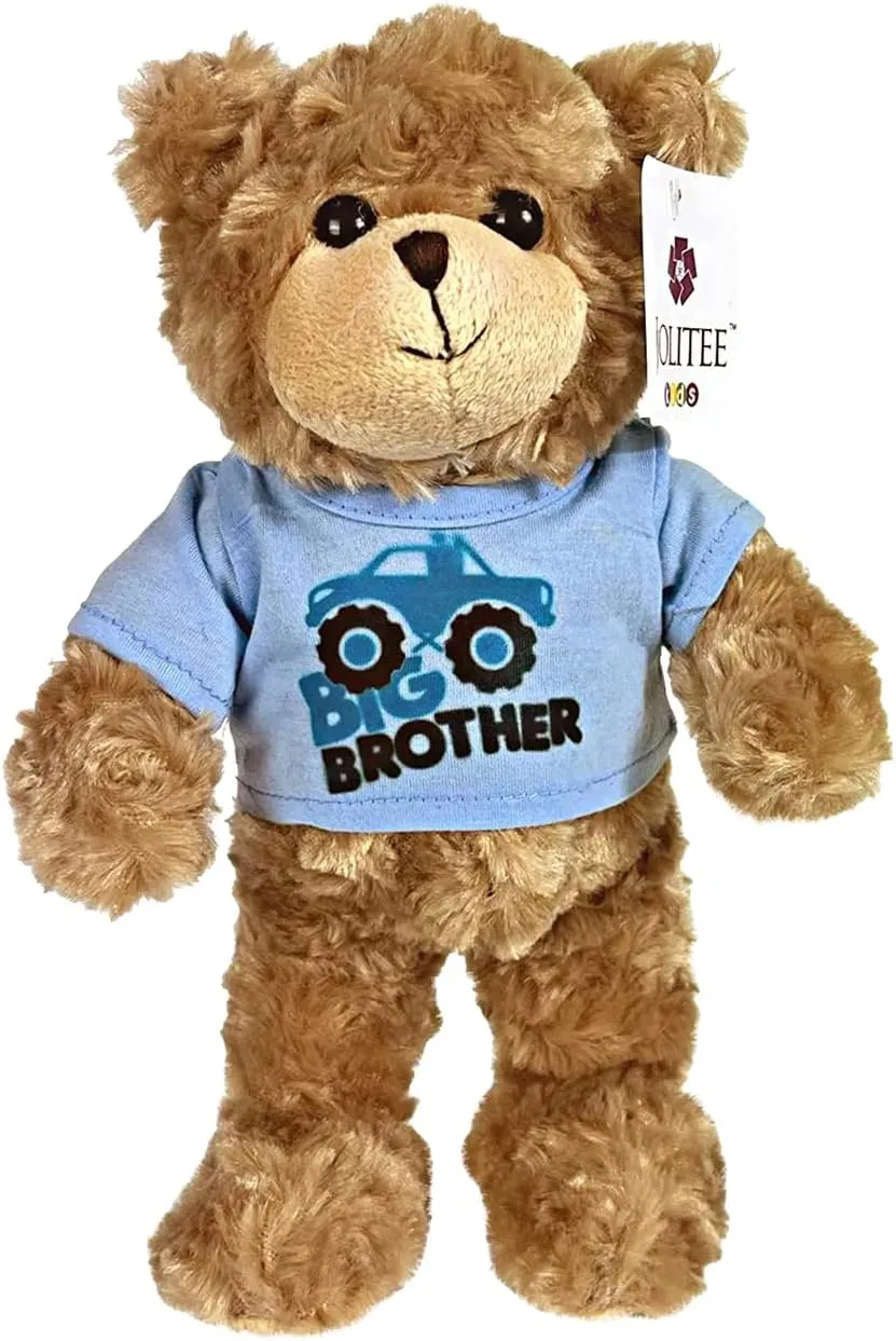 Big Brother Teddy Bear Stuffed Animal, Big Brother Gifts for Toddler Boy Plush Toys, 12 Inches