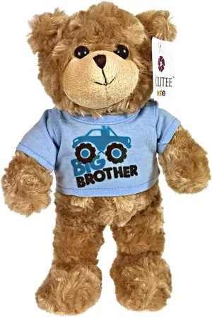 Big Brother Teddy Bear Stuffed Animal, Big Brother Gifts for Toddler Boy Plush Toys, 12 Inches