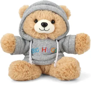 Big Hugs Teddy Bear Stuffed Animal with Gift Box Removable Hoodie for Comfort and Love, for Kids, Women & Men in Tough Time, Get Well Soon Gifts Basket with Beautiful Gift Greeting Card