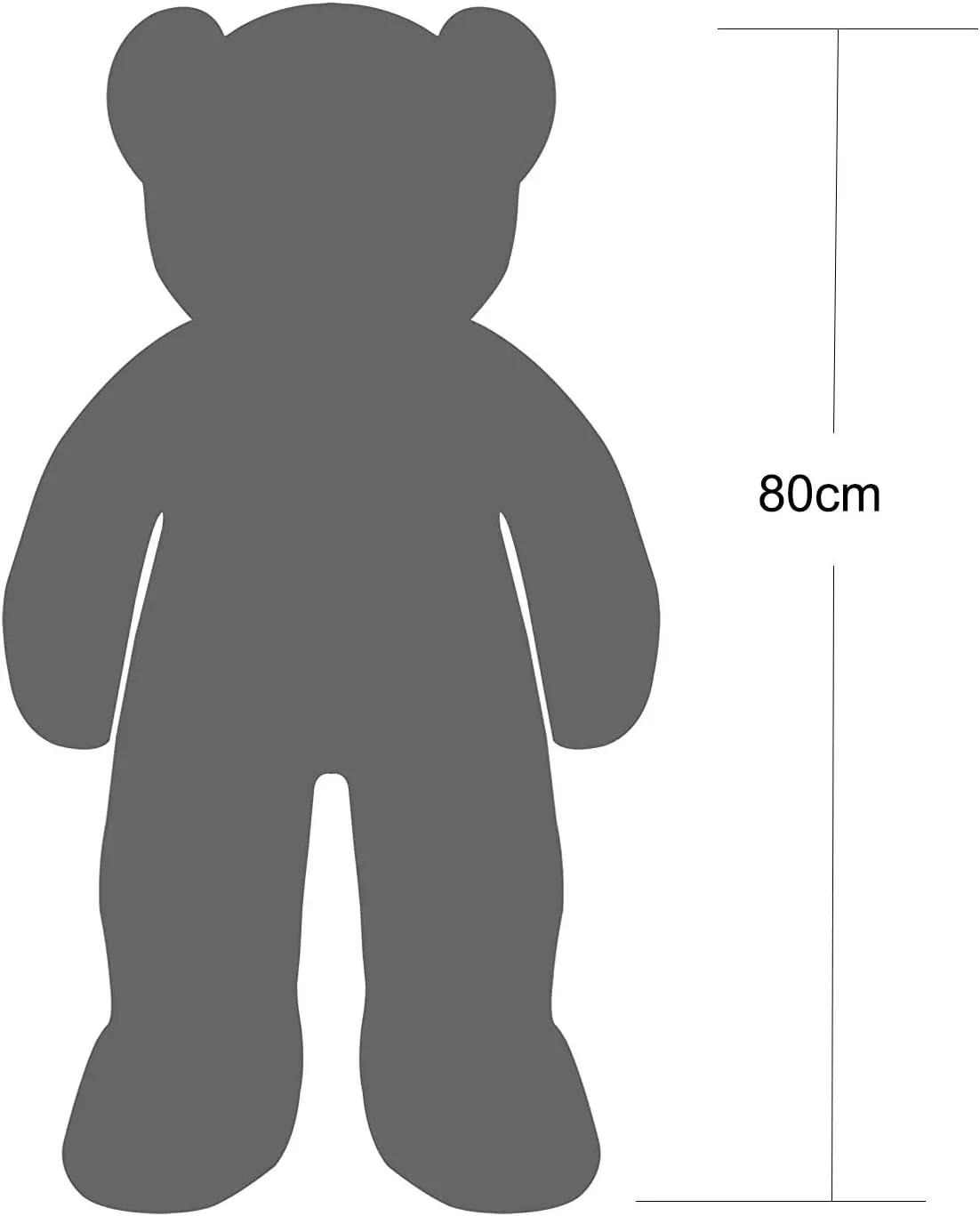 Big Teddy Bear Stuffed Animal Plush Teddy Bear with Scarf for Children Girls Girlfriends (31 Inches, Light Brown)