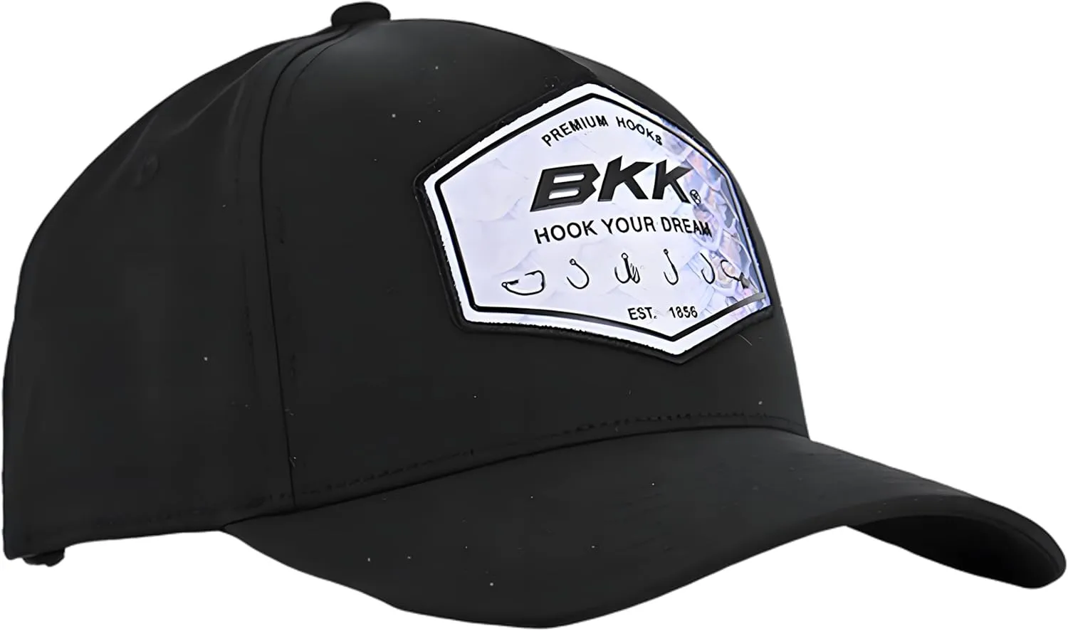 BKK Performance Hat Construction | Lightweight Ventilated Fabric | Classic & Legacy Logo Designs | Comfortable Fit | Perfect for Outdoor Fishing | Black Legacy